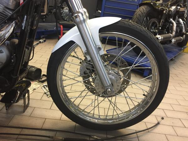 Frontfender 19" - 21" schmal, Harley Custom Sporster Bobber Chopper Uni